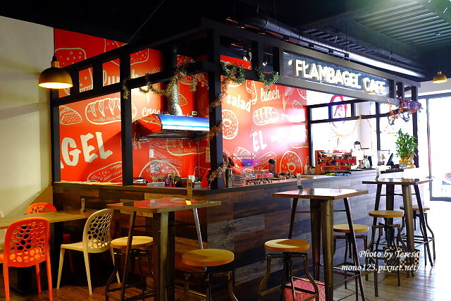 【台中大雅】Flambagel Cafe 如，菓．早午餐、義大利麵、燉飯、 美國空運來的好吃貝果，還有小小的遊戲空間可以讓小朋友玩耍 @QQ的懶骨頭