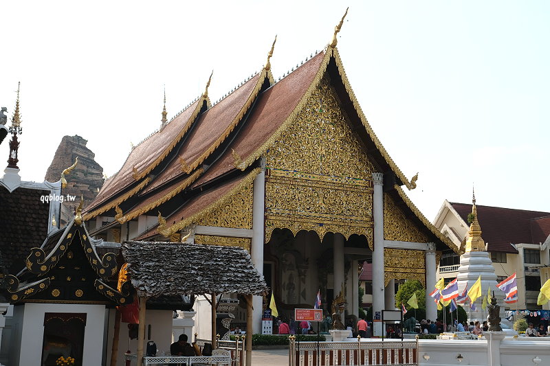 泰國清邁︱柴迪隆寺 Wat Chedi Luang．參訪有數百年歷史的古老建築，清邁最著名的佛寺 @QQ的懶骨頭