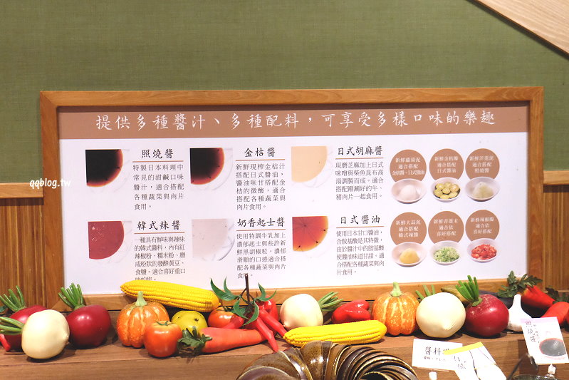 台中西屯︱涮乃葉 syabu-yo 日式涮涮鍋＠大遠百店，20多種新鮮蔬菜無限取用，還有咖哩飯、麵食、甜點和飲料，通通吃到飽 @QQ的懶骨頭