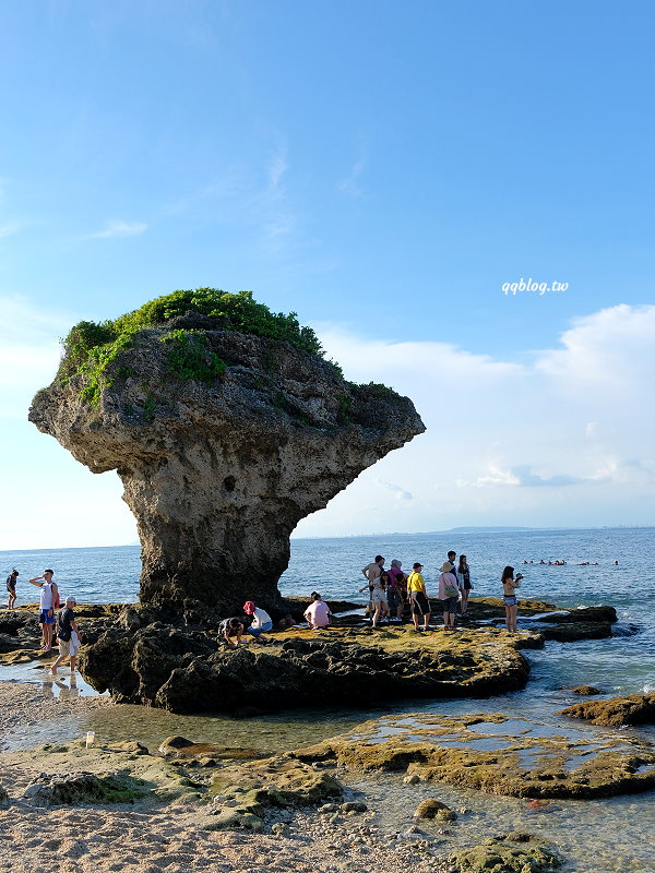 屏東琉球︱花瓶石．礁岩地形特殊景觀，也是觀看海龜和浮潛的地點 @QQ的懶骨頭