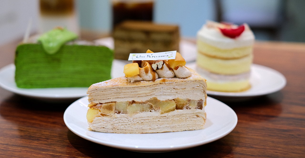 台中北區︱萊姆16手作甜點 Lime16 Patisserie．巷弄裡的IG熱門美味甜點，千層控一定不能錯過 @QQ的懶骨頭