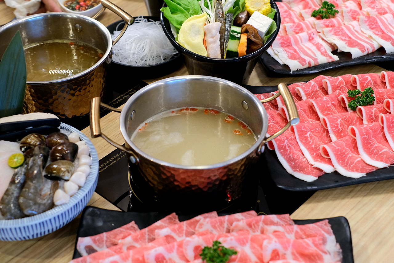 台中北屯︱天童本湯鍋物．標榜使用天然食材熬煮16小時的湯底，肉控可以選擇加倍肉，近大坑九號步道、廍子公園 @QQ的懶骨頭
