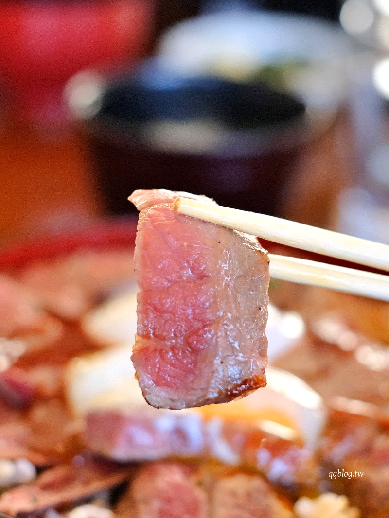 日本熊本︱やま康．山康阿蘇牛料理専門店，使用熊本縣產肥後赤牛的牛排丼 @QQ的懶骨頭