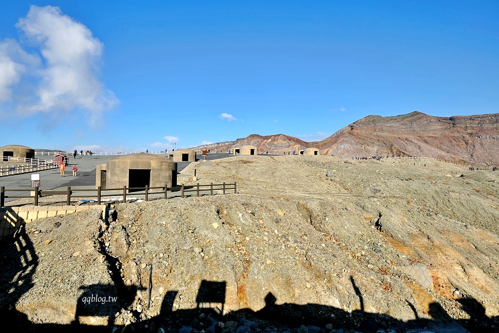 日本熊本︱阿蘇中岳火山口．近距離觀察活火山口噴發，熊本超人氣觀光景點 @QQ的懶骨頭