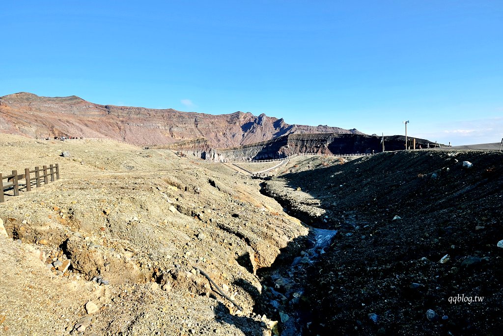 日本熊本︱阿蘇中岳火山口．近距離觀察活火山口噴發，熊本超人氣觀光景點 @QQ的懶骨頭