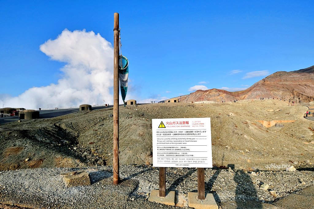 日本熊本︱阿蘇中岳火山口．近距離觀察活火山口噴發，熊本超人氣觀光景點 @QQ的懶骨頭