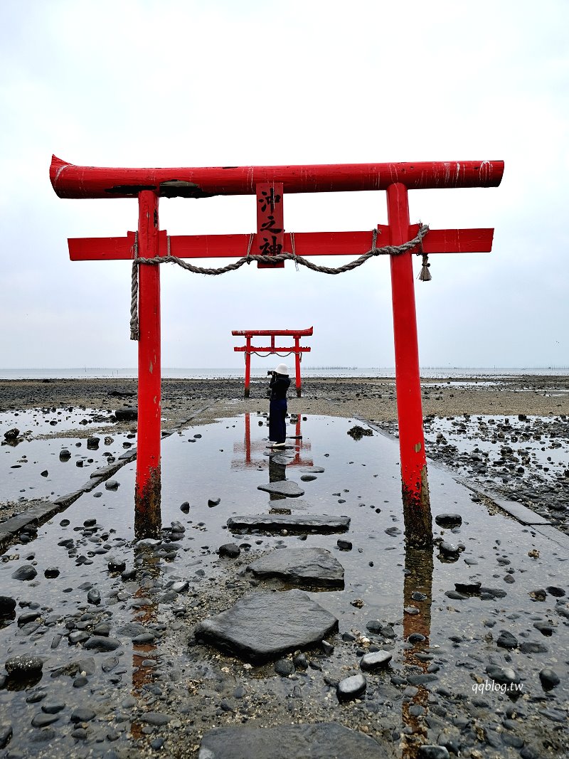 日本佐賀︱大魚神社．佐賀隱藏景點，太良町夢幻水上鳥居 @QQ的懶骨頭