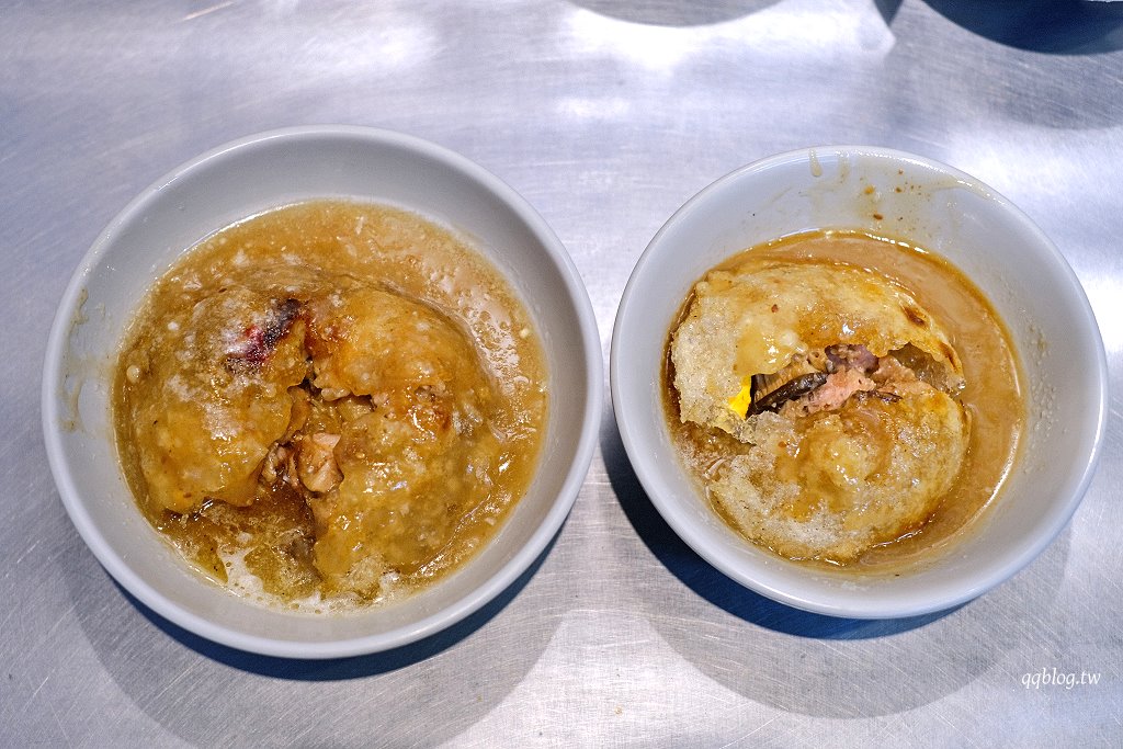 彰化︱阿三肉圓．醬汁獨特的酥炸肉圓，干貝肉圓又香又好吃，彰化超人氣排隊美食 @QQ的懶骨頭