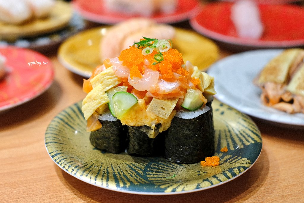 台中西屯︱合點壽司 がってん寿司 台中大遠百店．來自東京崎玉的迴轉壽司，名列日本六大迴轉壽司，新鮮食材口味選擇性多 @QQ的懶骨頭