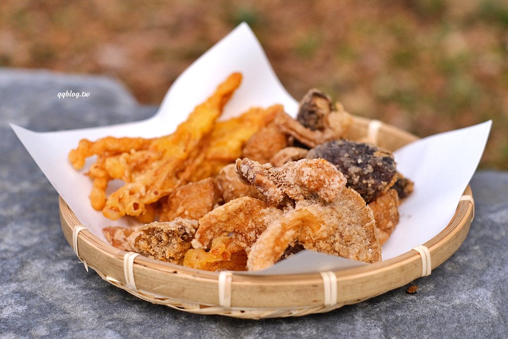 台中新社︱天下第一菇．一次品嚐四種酥炸鮮菇，酥脆鹹香又涮嘴 @QQ的懶骨頭