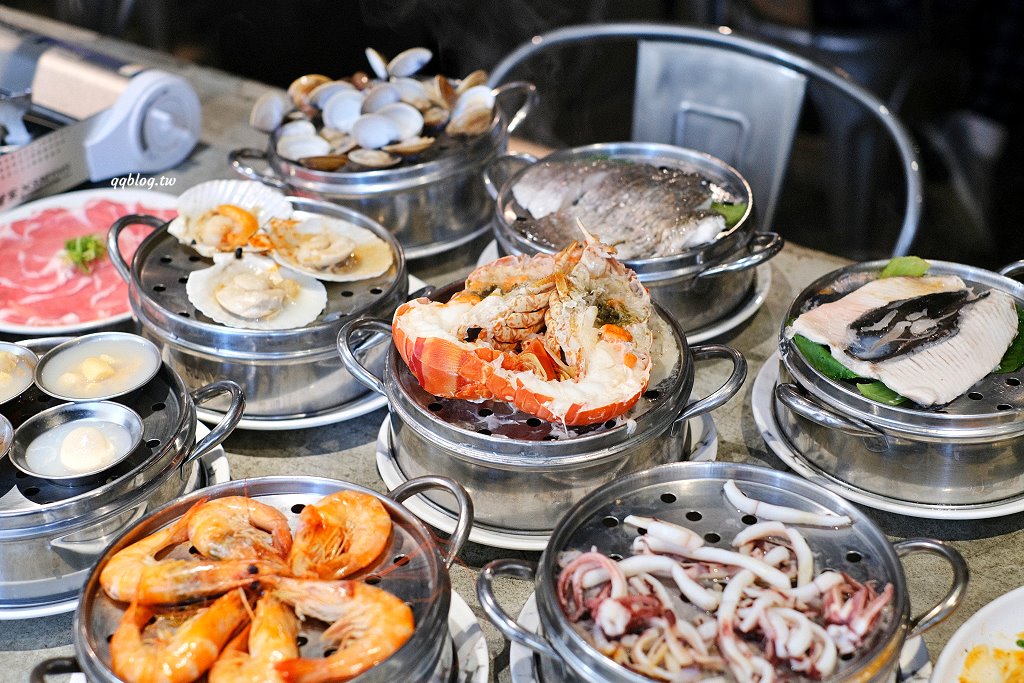 台中北區︱8德司創意餐館．8層蒸籠堆疊成一座101海鮮塔，IG爆紅美食 @QQ的懶骨頭