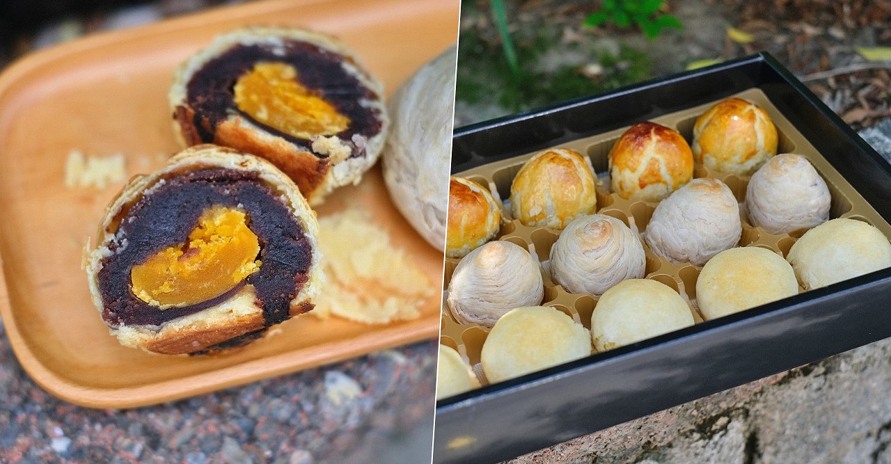 台中北區︱香格禮坊．台中老字號餅店，以蛋黃酥打出名號，中秋節前夕沒有提早預訂只能現場排到天荒地老 @QQ的懶骨頭