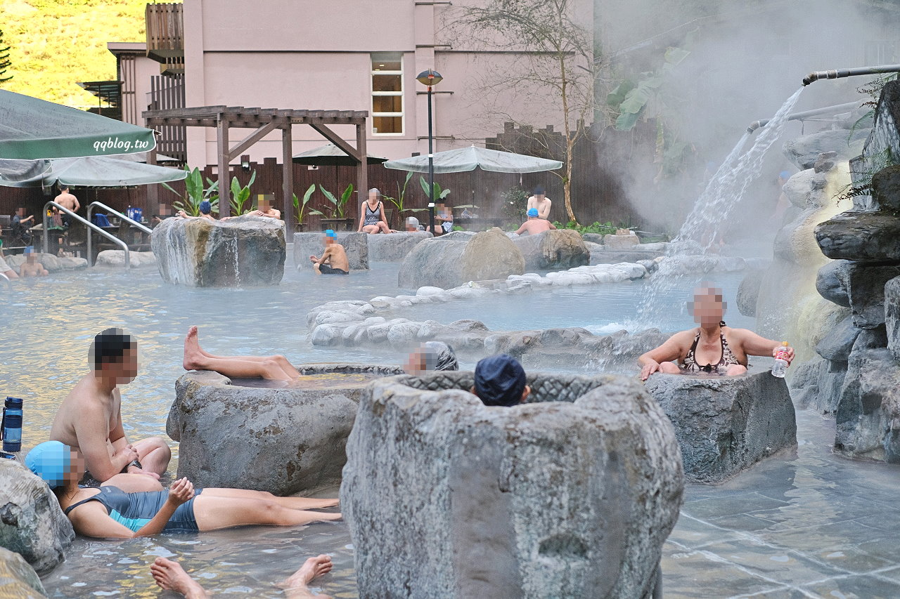 宜蘭大同︱鳩之澤溫泉．群山環繞絕美的岩石蛋溫泉，藍色泉水超夢幻 @QQ的懶骨頭