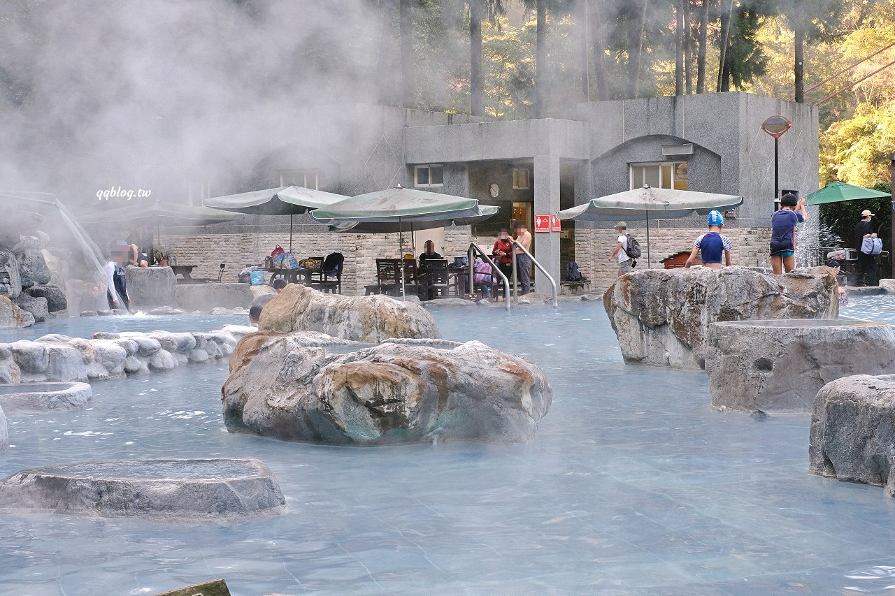 宜蘭大同︱鳩之澤溫泉．群山環繞絕美的岩石蛋溫泉，藍色泉水超夢幻 @QQ的懶骨頭