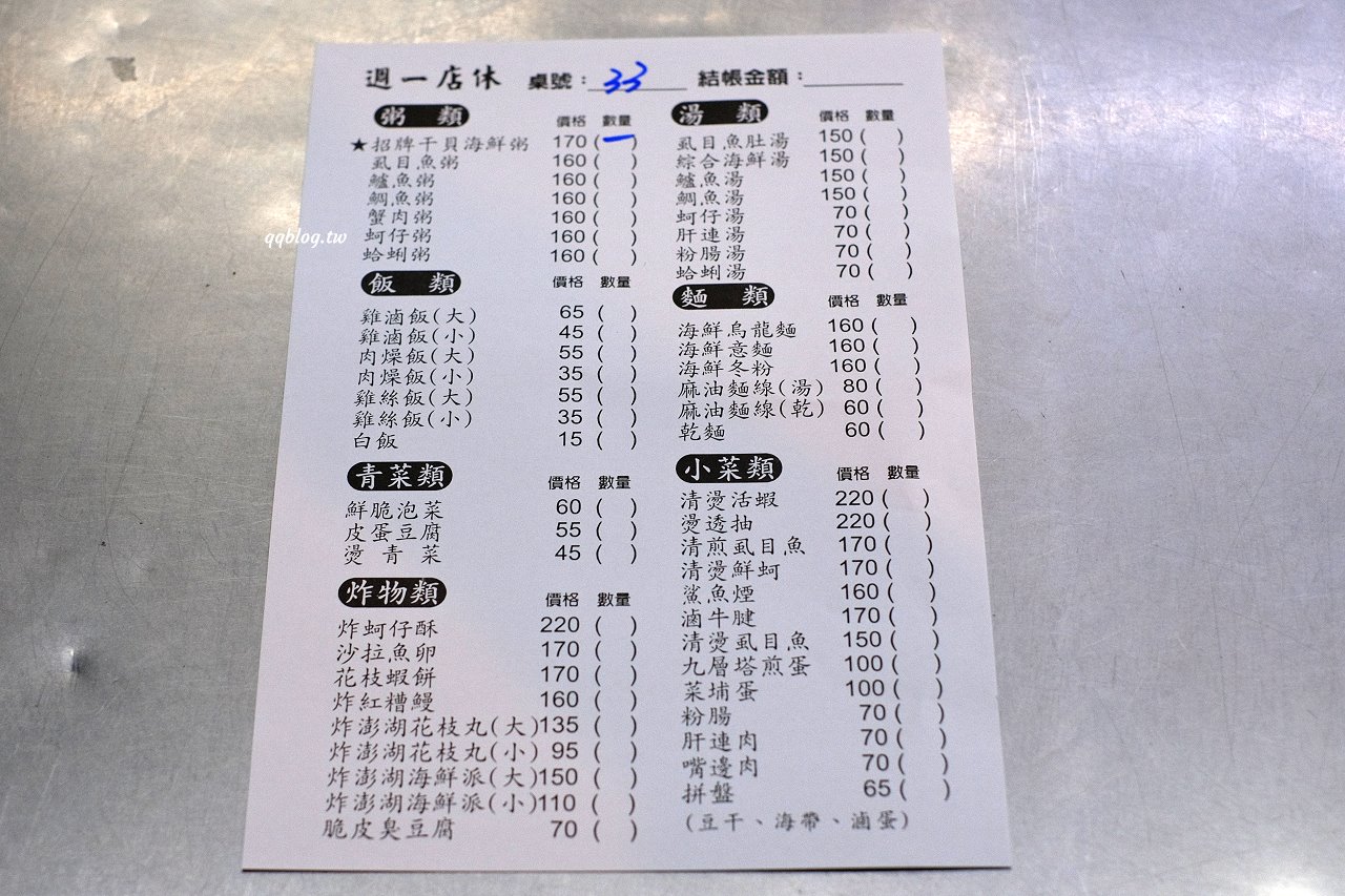 桃園中壢︱高雄海產粥．中壢夜市旁全天候營業小吃，營業到凌晨真的好適合夜貓子 @QQ的懶骨頭