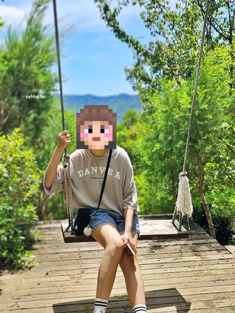 苗栗銅鑼︱哈比丘茶樹森林，超萌的水豚君和笑笑羊出沒，還有網美必拍高空盪鞦韆 @QQ的懶骨頭