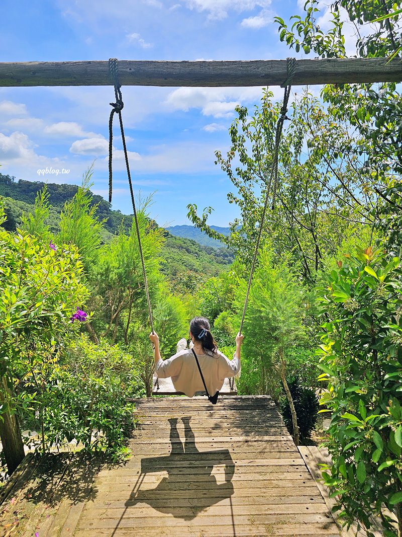 苗栗銅鑼︱哈比丘茶樹森林，超萌的水豚君和笑笑羊出沒，還有網美必拍高空盪鞦韆 @QQ的懶骨頭