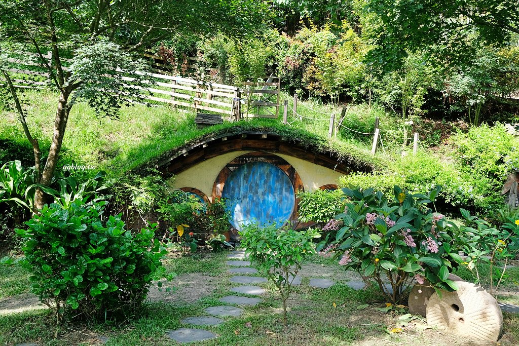 苗栗銅鑼︱哈比丘茶樹森林，超萌的水豚君和笑笑羊出沒，還有網美必拍高空盪鞦韆 @QQ的懶骨頭