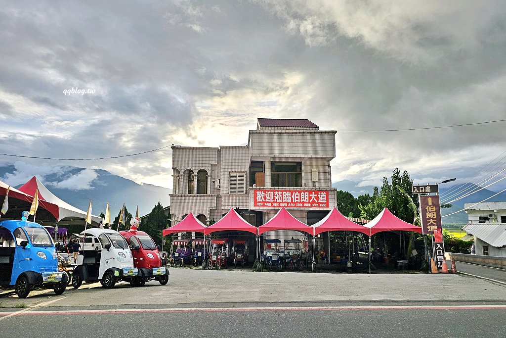 台東池上︱伯朗大道，筆直的伯朗大道、蜿蜒的天堂路和畫框，美景盡收眼底 @QQ的懶骨頭
