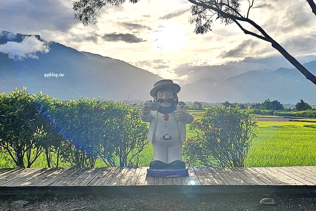 台東池上︱伯朗大道，筆直的伯朗大道、蜿蜒的天堂路和畫框，美景盡收眼底 @QQ的懶骨頭