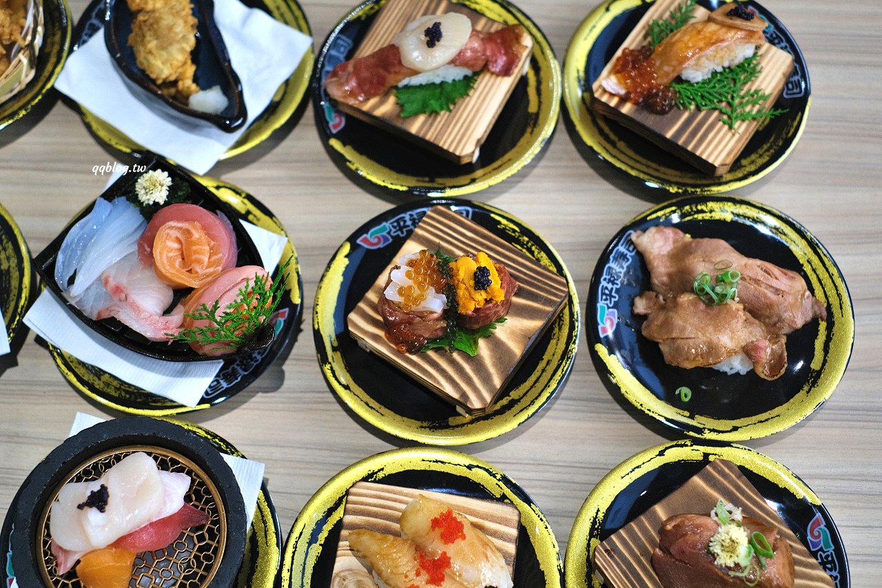台中北屯︱平祿壽司 松竹店．來自日本仙台迴轉壽司二店登場，松竹店限定口味值得一試，還有自助飲料喝到飽 @QQ的懶骨頭