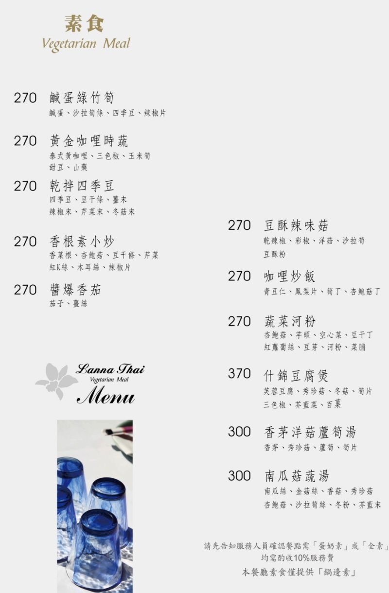 台中西屯︱蘭那泰式料理．台中老字號泰式料理，有著氣派又自帶庭院的獨棟泰式蘭納建築 @QQ的懶骨頭