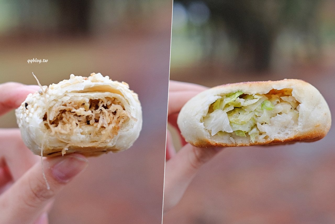 宜蘭五結︱五結．阿賢碳烤燒餅店．銅板價美味燒餅，越吃越香，有甜有鹹超滿足 @QQ的懶骨頭