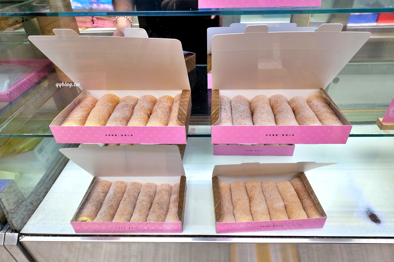 台中豐原︱雪花齋餅行．百年餅店傳統好滋味，百吃不膩的古早味蛋糕捲、雪花月餅，豐原伴手禮推薦 @QQ的懶骨頭