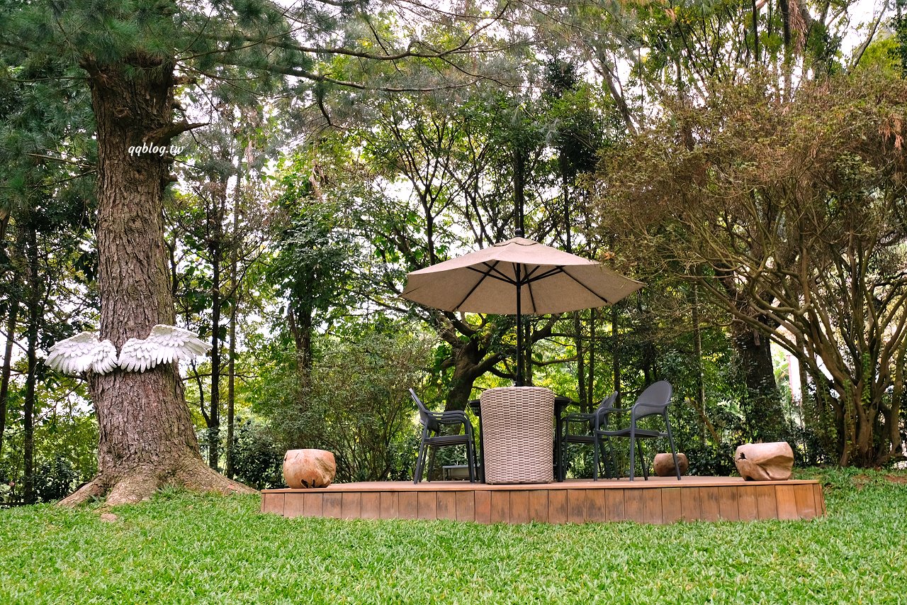 台中新社︱浮世三千．隱身山區的預約制無菜單料理景觀餐廳，大片落羽松超美，露營區即將開放 @QQ的懶骨頭