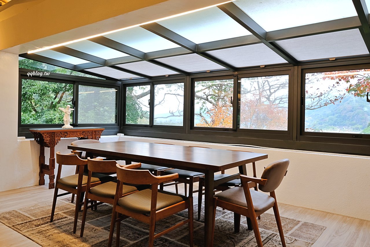 台中新社︱浮世三千．隱身山區的預約制無菜單料理景觀餐廳，大片落羽松超美，露營區即將開放 @QQ的懶骨頭