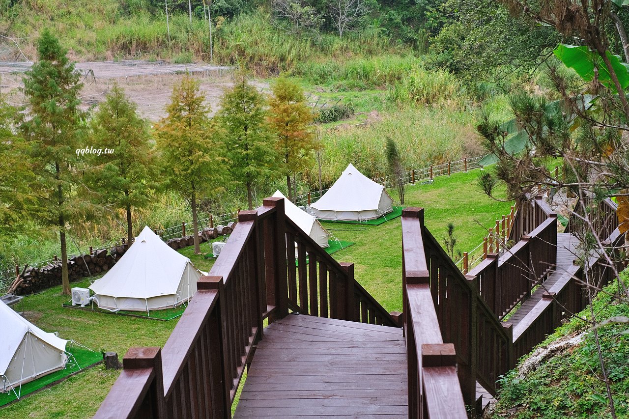 台中新社︱浮世三千．隱身山區的預約制無菜單料理景觀餐廳，大片落羽松超美，露營區即將開放 @QQ的懶骨頭