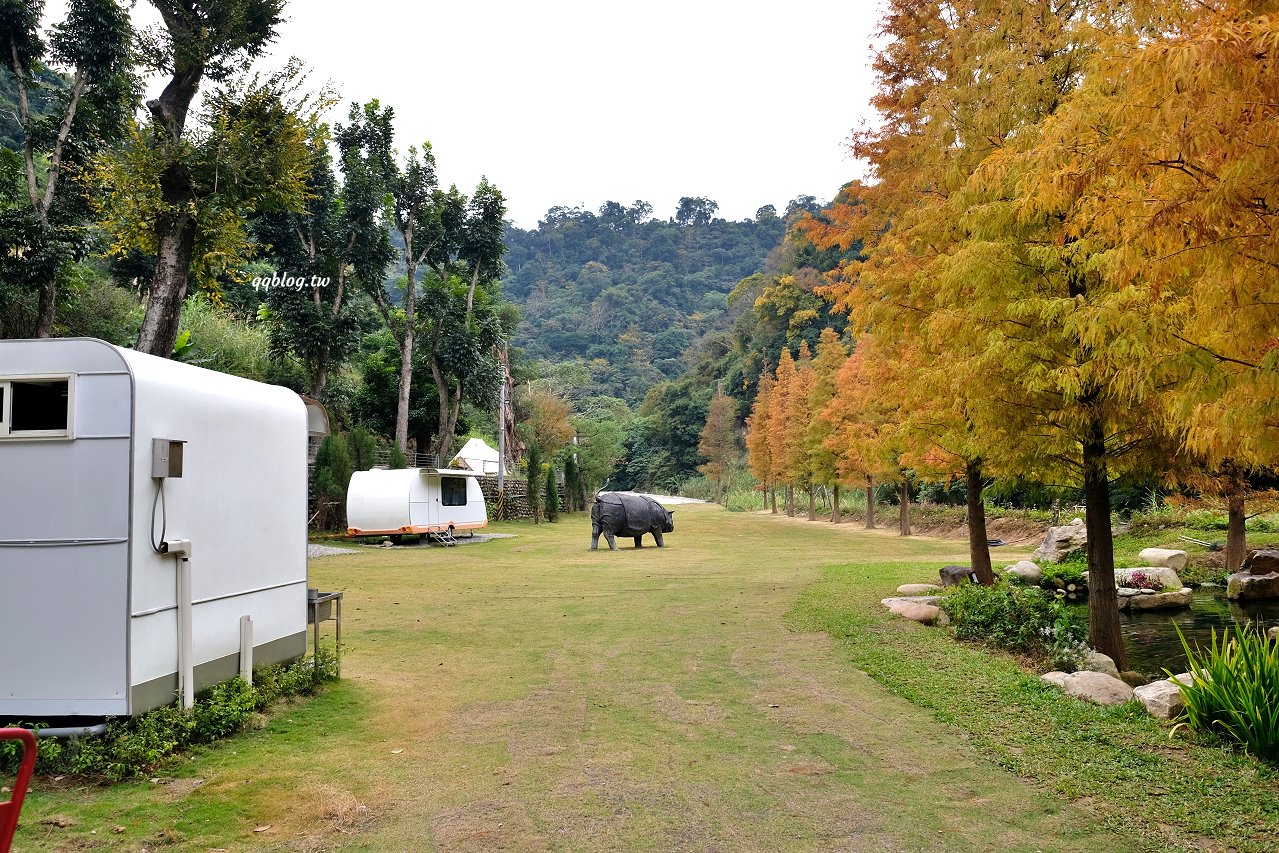 台中新社︱浮世三千．隱身山區的預約制無菜單料理景觀餐廳，大片落羽松超美，露營區即將開放 @QQ的懶骨頭