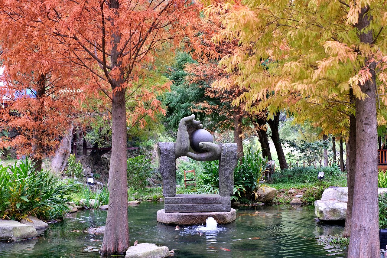 台中新社︱浮世三千．隱身山區的預約制無菜單料理景觀餐廳，大片落羽松超美，露營區即將開放 @QQ的懶骨頭
