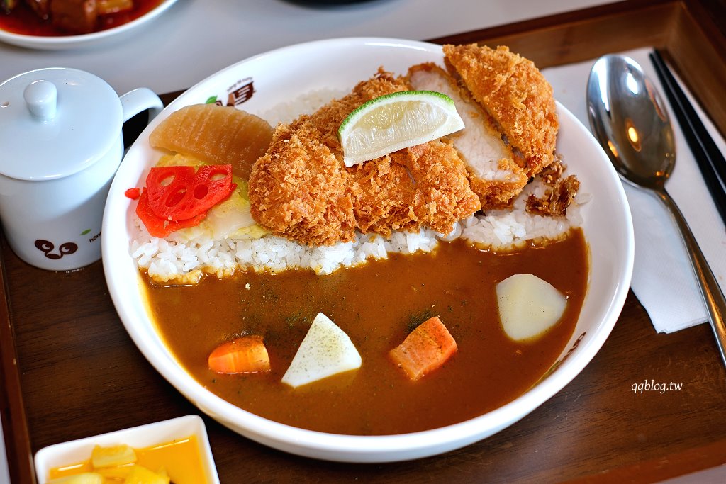 台中北屯︱咖哩厚台灣茶咖哩hong te curry 中清支店．將台灣茶融入日式咖哩，加入茶湯變成茶泡飯 @QQ的懶骨頭