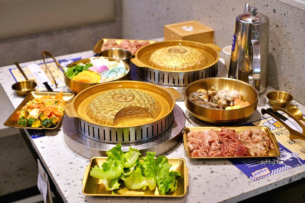 台中西屯｜朴庶銅盤烤肉 台中文心店．築間旗下新品牌，488元起韓國銅盤烤肉吃到飽 @QQ的懶骨頭
