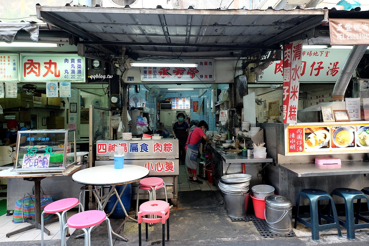 台中豐原︱永芳亭扁食 肉粽．廟東80年老店，肉粽、扁食、四神湯必點 @QQ的懶骨頭