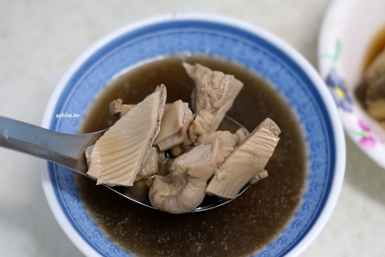 台中豐原︱永芳亭扁食 肉粽．廟東80年老店，肉粽、扁食、四神湯必點 @QQ的懶骨頭