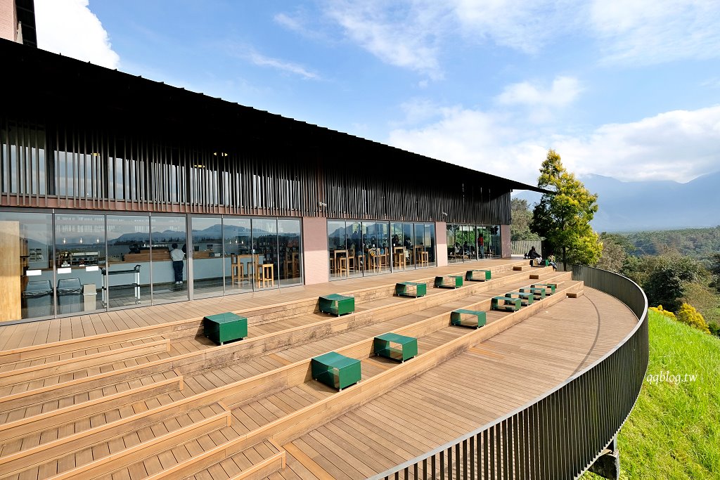 南投魚池︱鹿篙咖啡莊園．茶園環繞的景觀咖啡館，坐擁180度群山美景 @QQ的懶骨頭