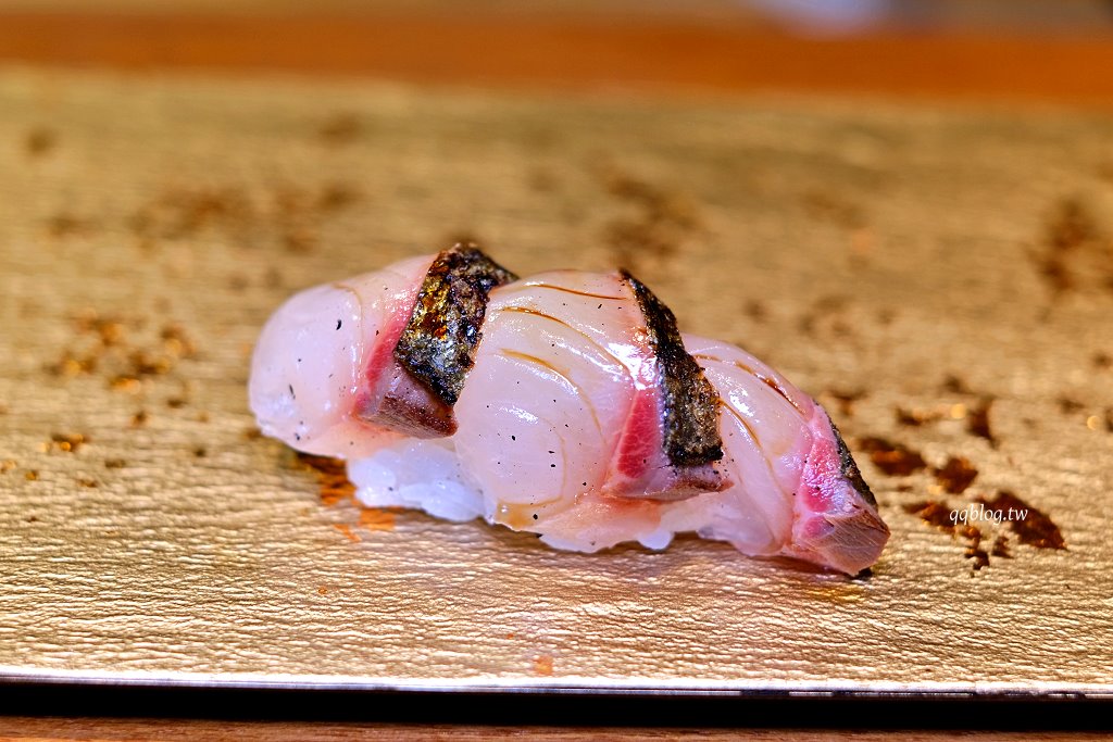 台中西區︱鮨千本．日本世界壽司大賽第三名主廚佐山智紹坐鎮，道道精彩的江戶前壽司 @QQ的懶骨頭