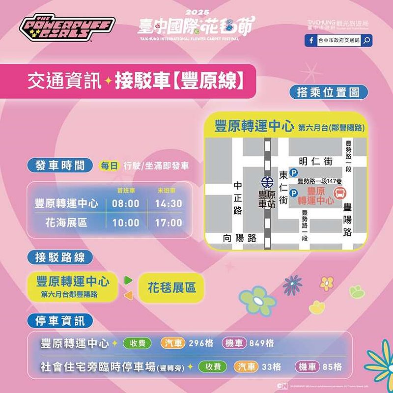 【2025新社花海】台中花毯節11/8登場，可愛的「飛天小女警」主題，三大亮點一次看 @飛天璇的口袋