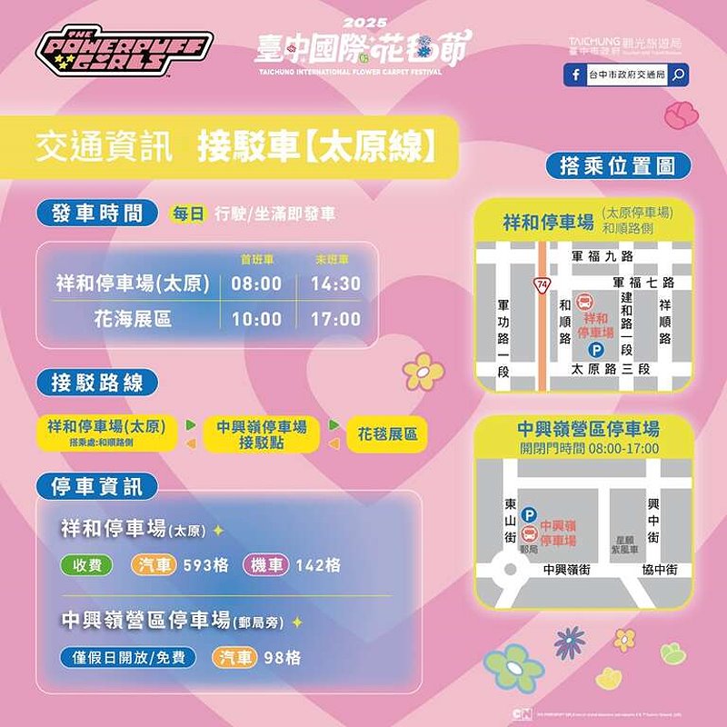 【2025新社花海】台中花毯節11/8登場，可愛的「飛天小女警」主題，三大亮點一次看 @飛天璇的口袋
