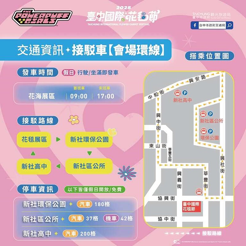 【2025新社花海】台中花毯節11/8登場，可愛的「飛天小女警」主題，三大亮點一次看 @飛天璇的口袋