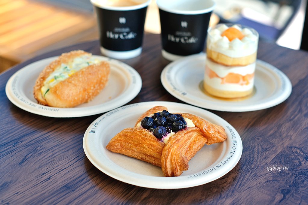 台中北屯︱Her CAFE 員工喝咖啡．不限時咖啡館，150元咖啡、飲品喝到飽，號稱台最美茶水間咖啡館 @QQ的懶骨頭