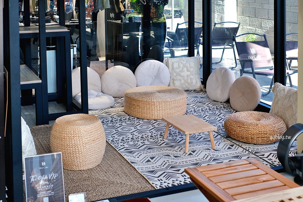 台中北屯︱Her CAFE 員工喝咖啡．不限時咖啡館，150元咖啡、飲品喝到飽，號稱台最美茶水間咖啡館 @QQ的懶骨頭