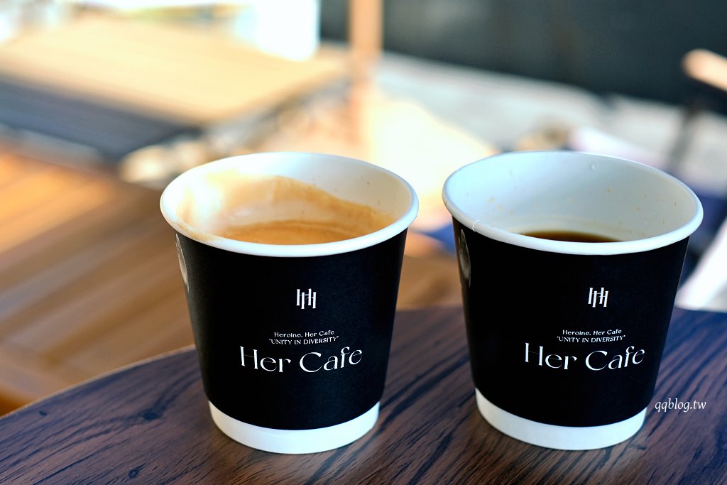 台中北屯︱Her CAFE 員工喝咖啡．不限時咖啡館，150元咖啡、飲品喝到飽，號稱台最美茶水間咖啡館 @QQ的懶骨頭
