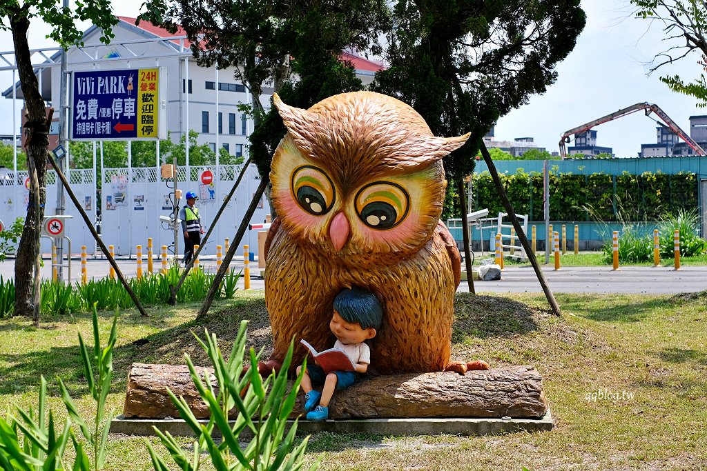 宜蘭︱宜蘭市立圖書館/宜蘭市李科永紀念圖書館．幾米繪本人偶超可愛又好拍 @QQ的懶骨頭