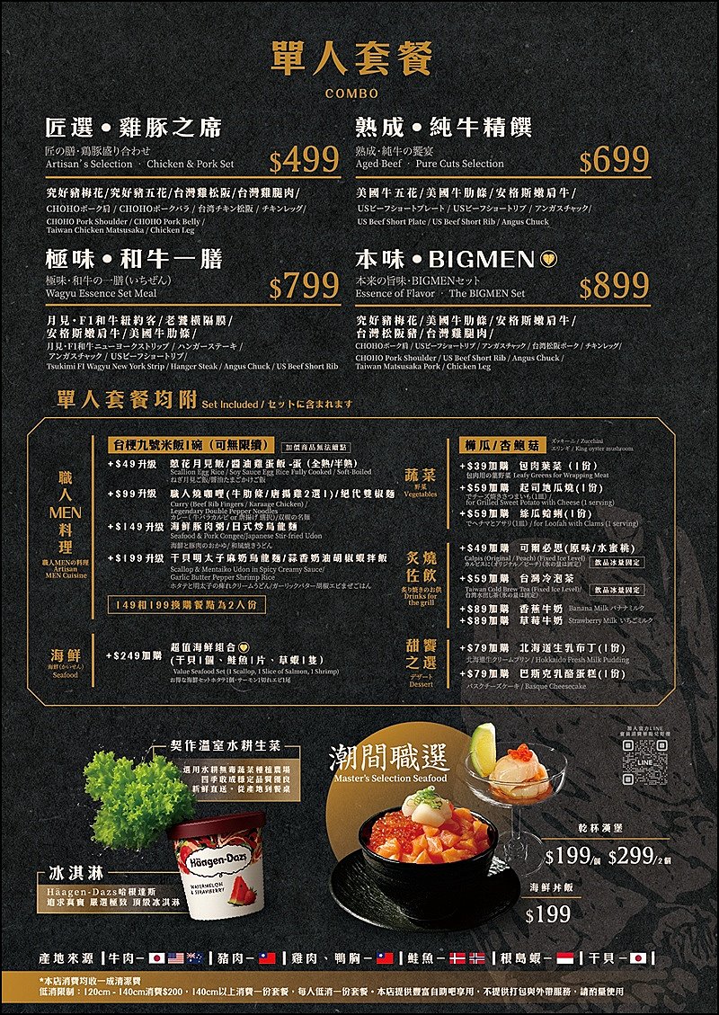 台中西屯︱燒肉men 朝富店．個人套餐最低只要499元就有自助吧無限享用 @QQ的懶骨頭