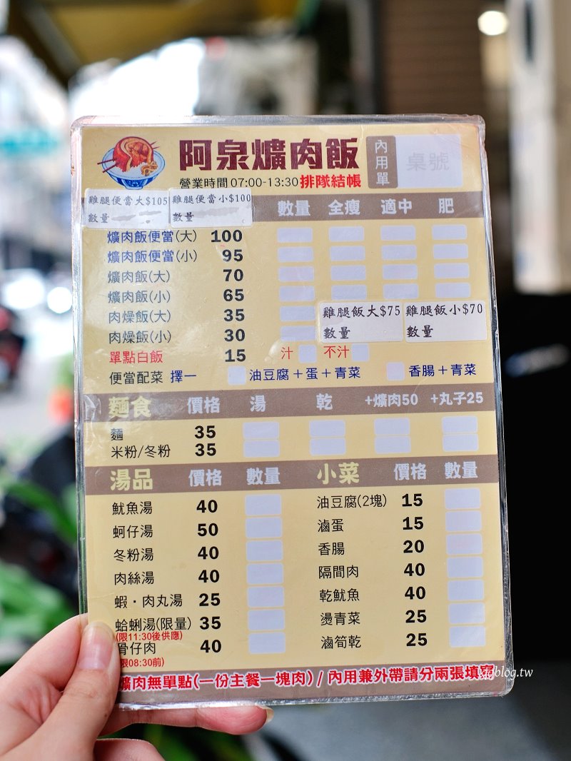 彰化︱阿泉爌肉飯．彰化在地營業近百年的歷史焢肉飯老店，榮獲第一屆500碗首獎 @QQ的懶骨頭