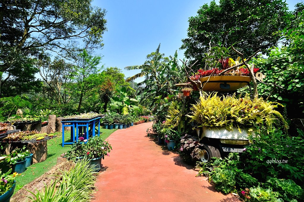 苗栗三義︱卓也小屋渡假園區．春暖花開賞花的季節，療鬱手作花朵移印染，蔬食百匯+下午茶，玩樂一整天 @QQ的懶骨頭