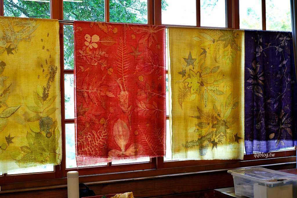 苗栗三義︱卓也小屋渡假園區．春暖花開賞花的季節，療鬱手作花朵移印染，蔬食百匯+下午茶，玩樂一整天 @QQ的懶骨頭